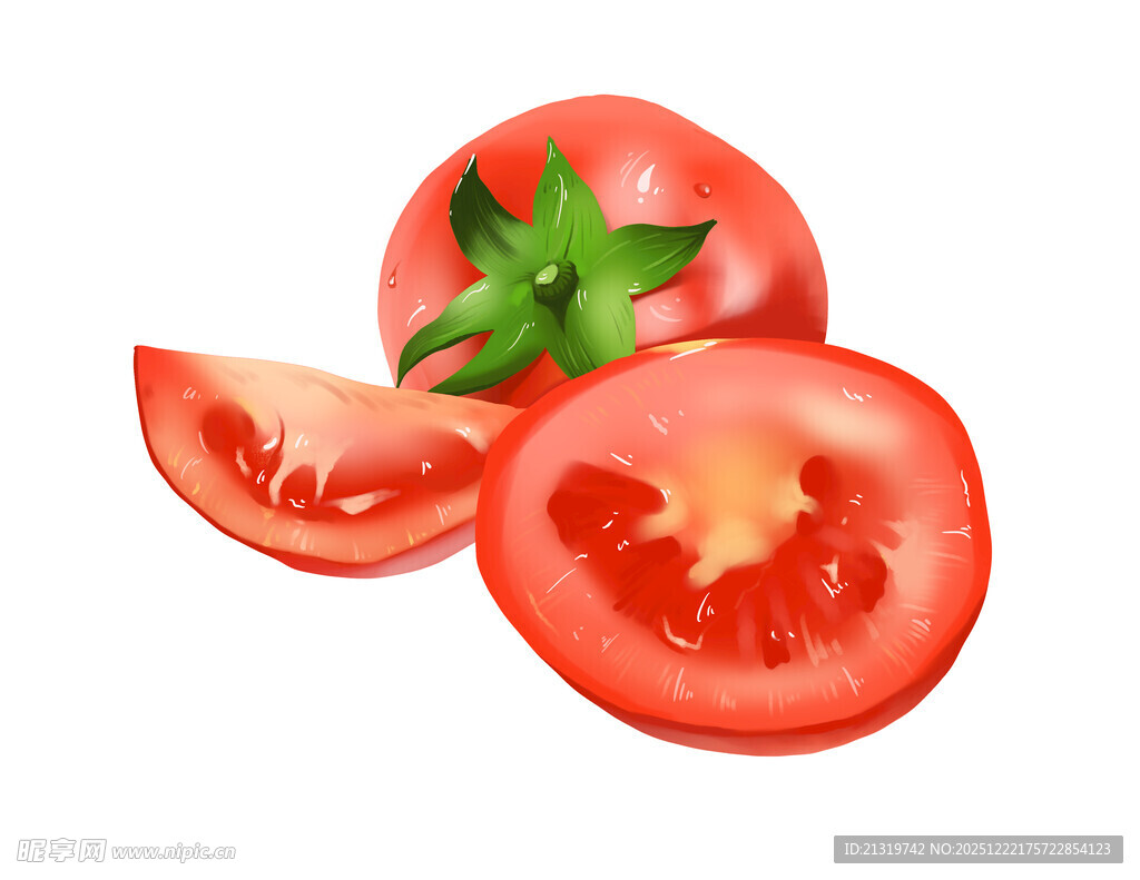 西红柿插画素材