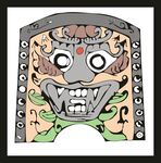 独特手绘风格的神秘面具