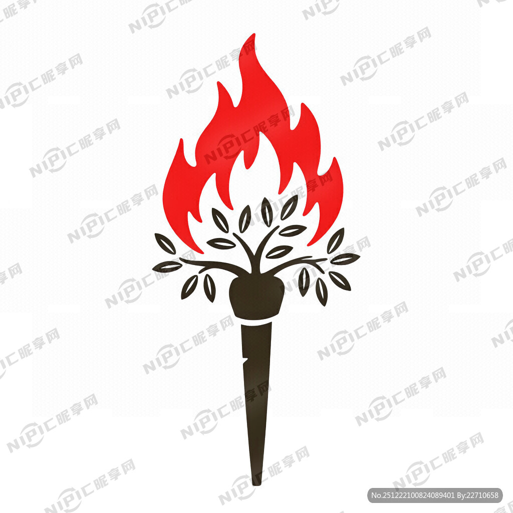 我在墙面上要做一颗火炬造型