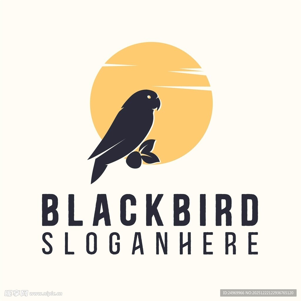黑鸟标志设计