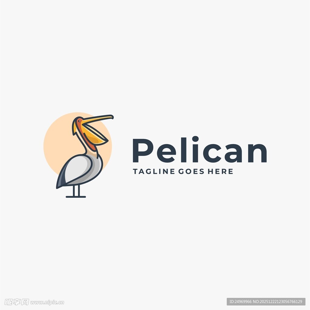 鹈鹕自然探索标志设计