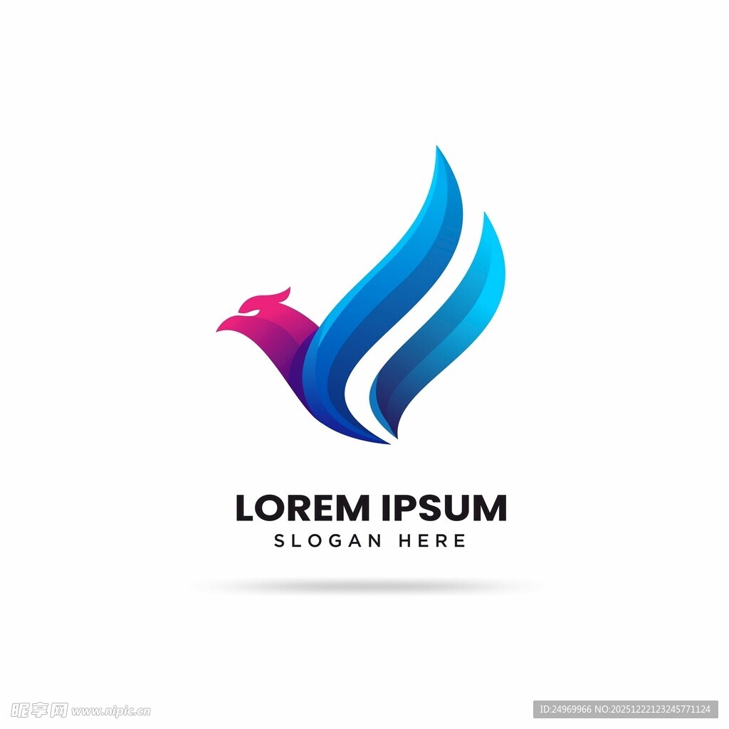 飞鸟风格创意标志设计