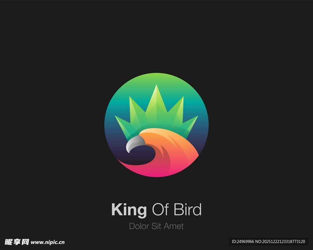鸟之王标志设计