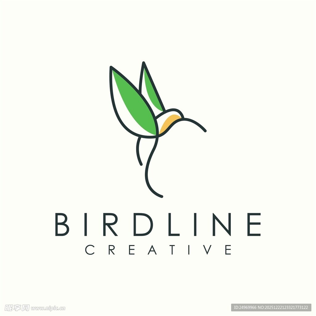 蜂鸟创意标志设计