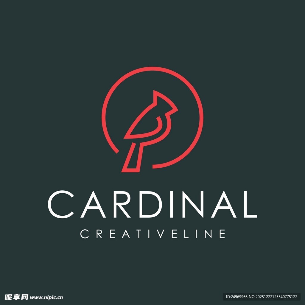 红衣主教创意标志设计