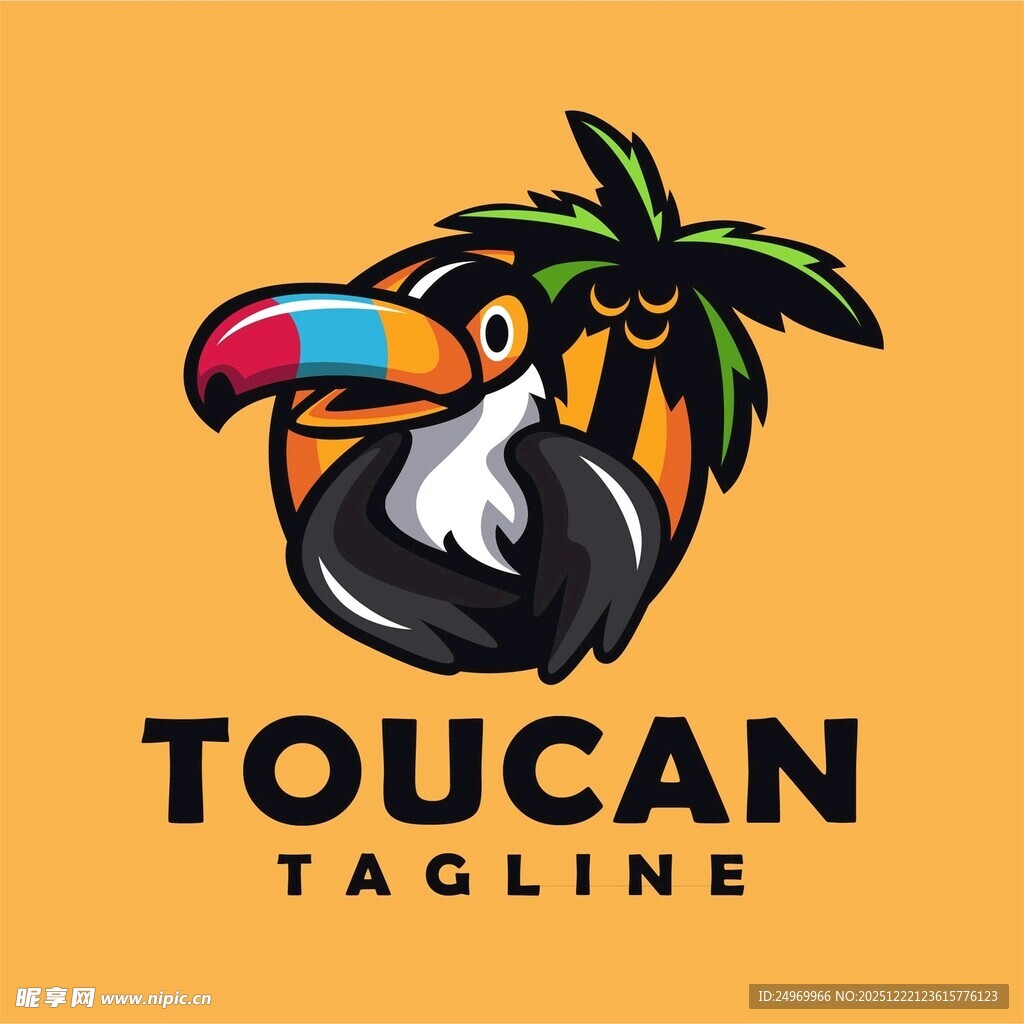 巨嘴鸟标志设计