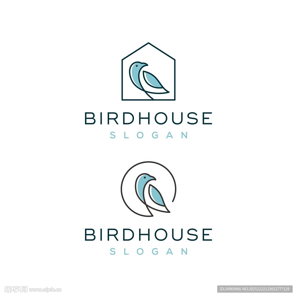 鸟屋标志设计