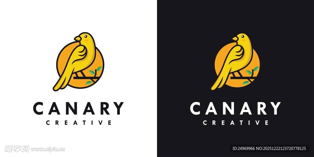 金丝雀标志设计