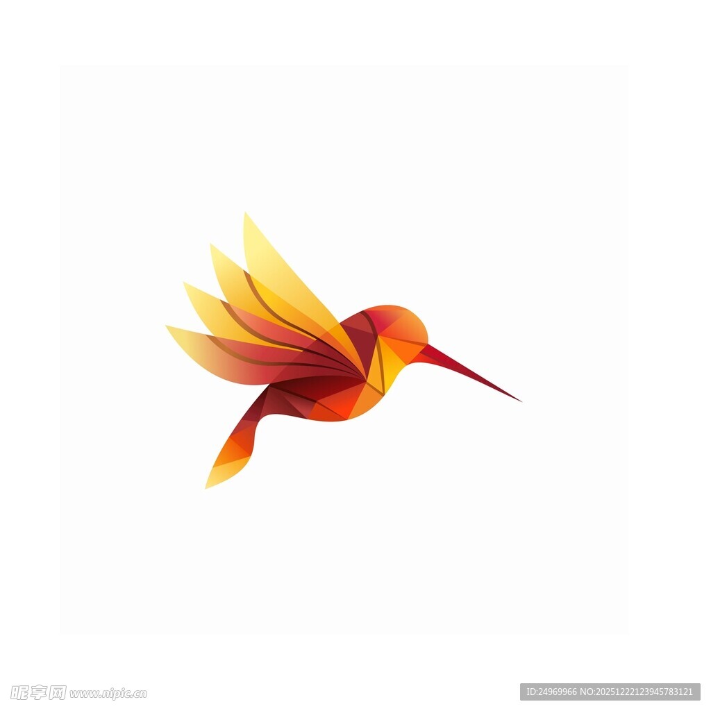 飞翔的绚丽蜂鸟