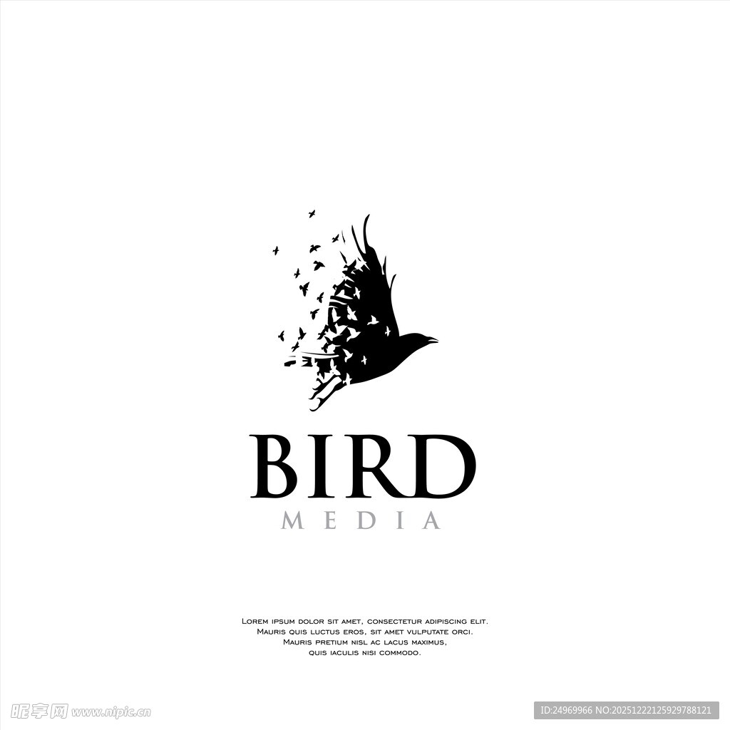 飞鸟媒体标志设计
