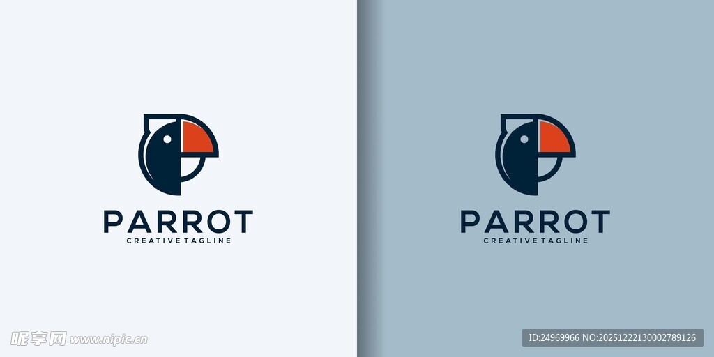 鹦鹉品牌标志设计