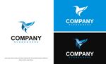公司飞鸟标志设计示例