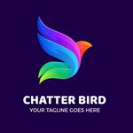 多彩飞鸟标志设计