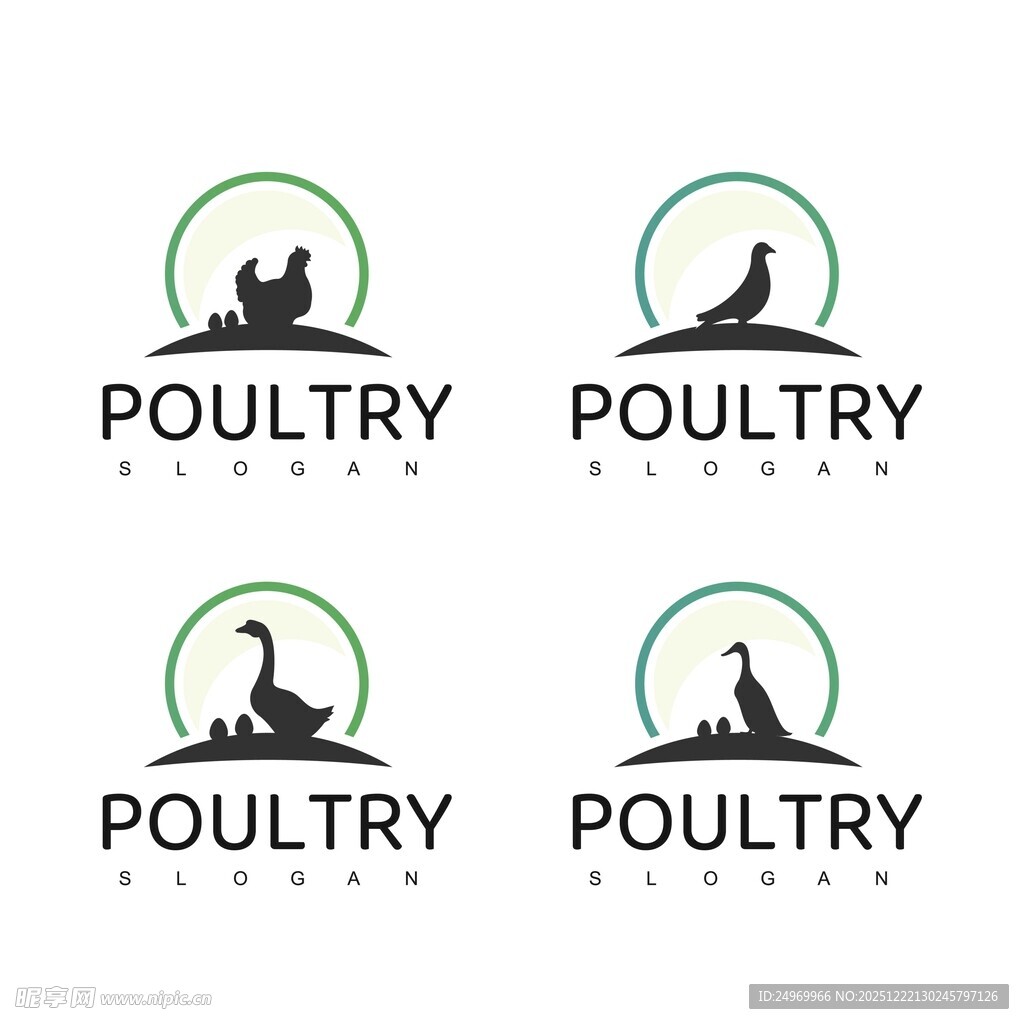 家禽标志设计示例