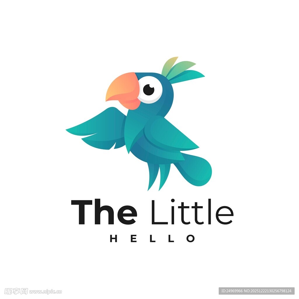 小鹦鹉标志设计