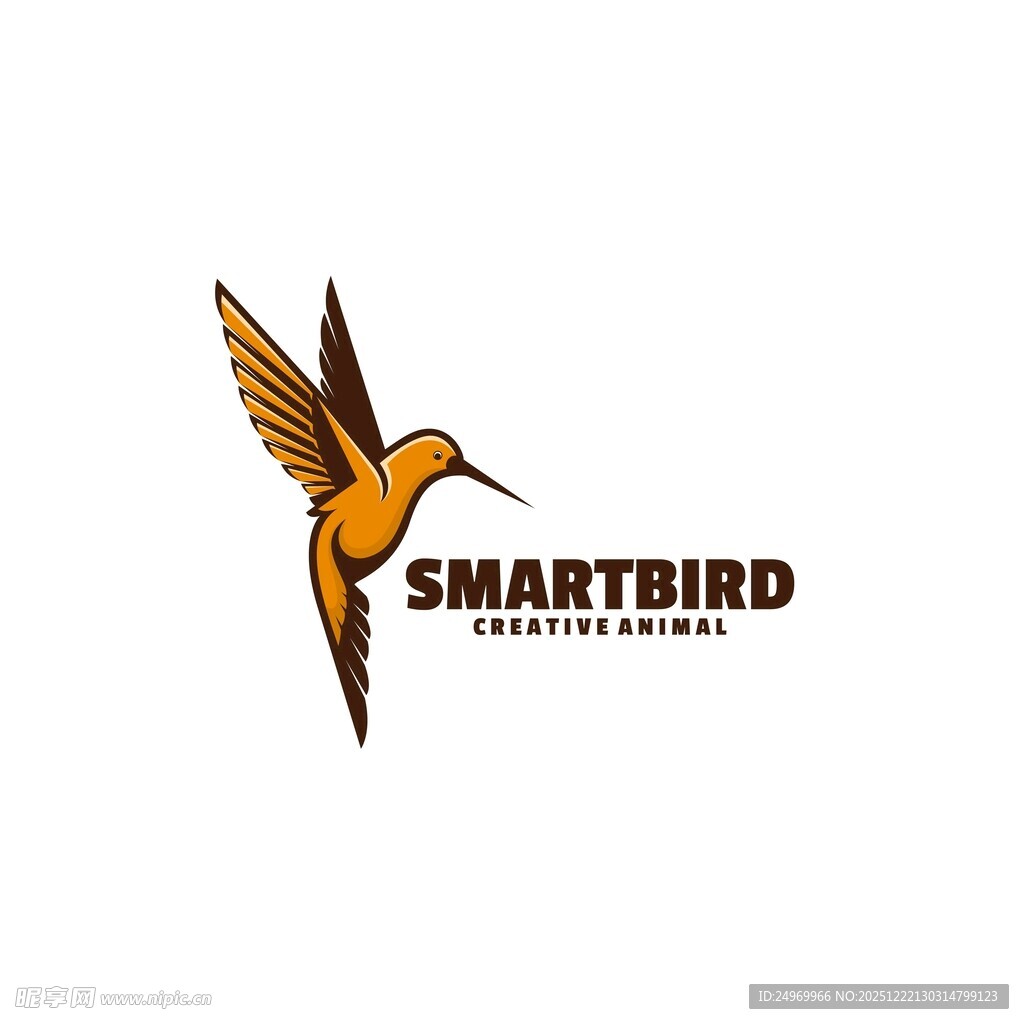 智能鸟标志设计