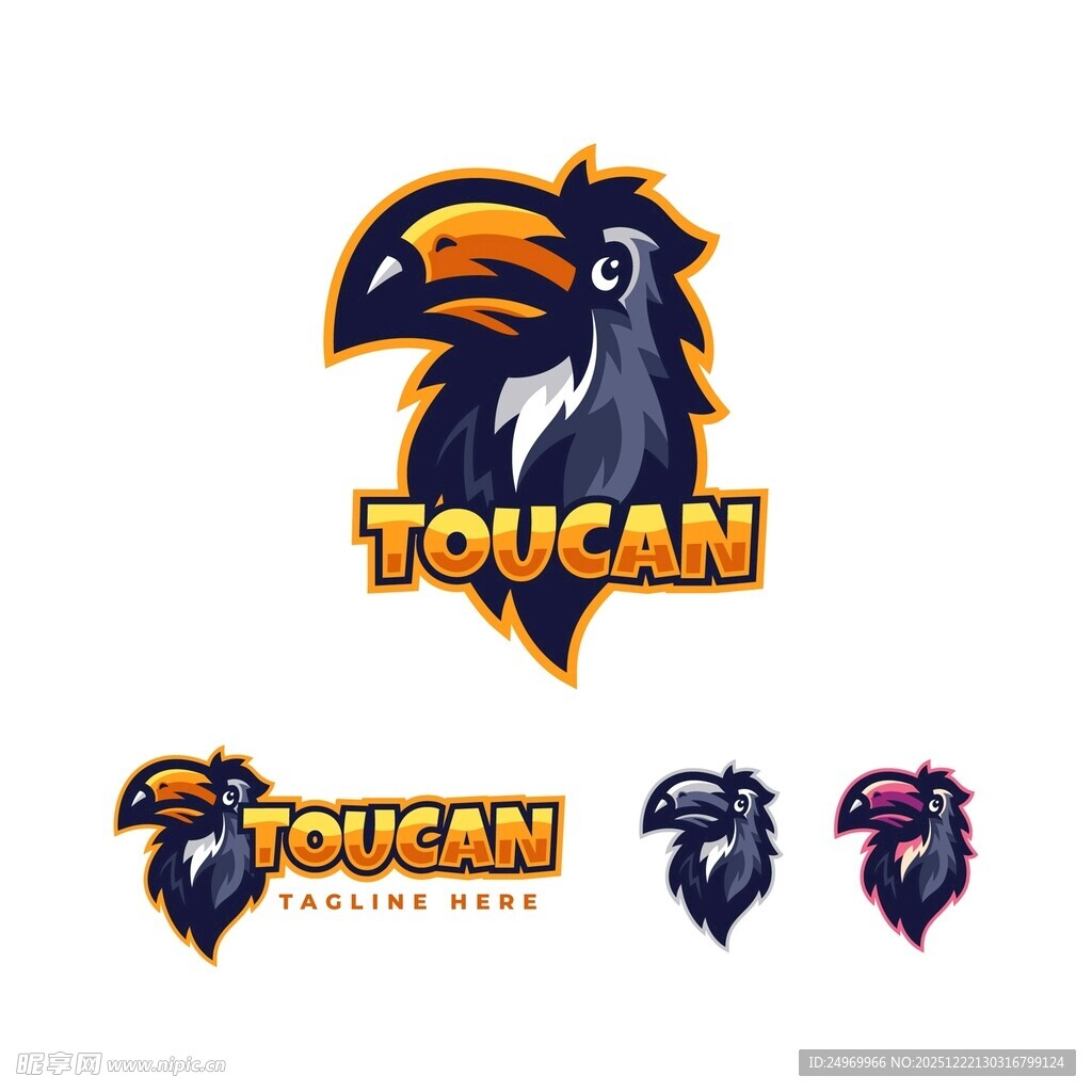 巨嘴鸟标志设计