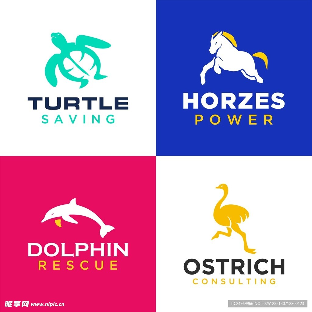 动物主题品牌标志设计