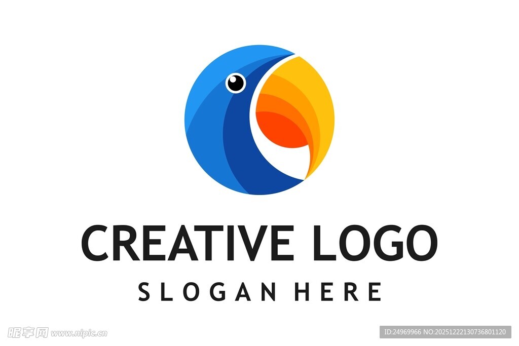 创意鹦鹉标志设计