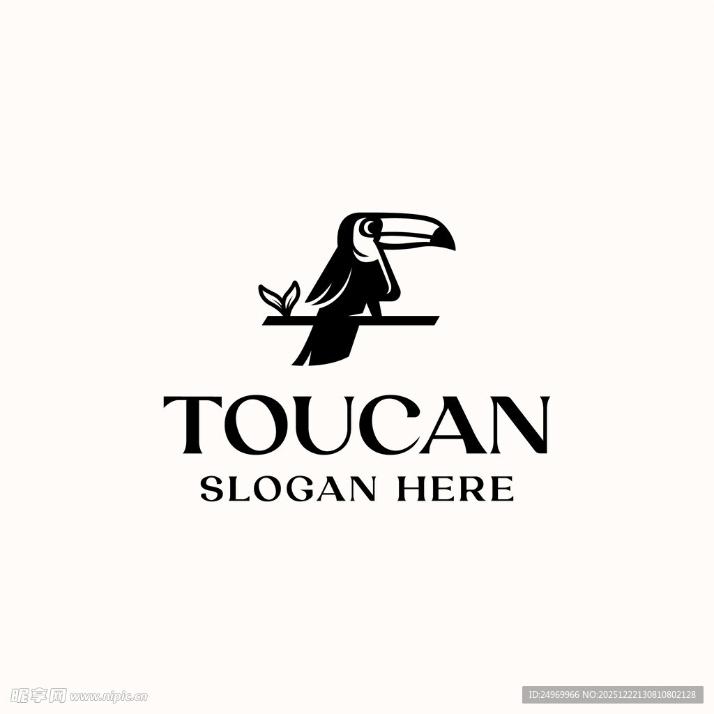 巨嘴鸟标志设计