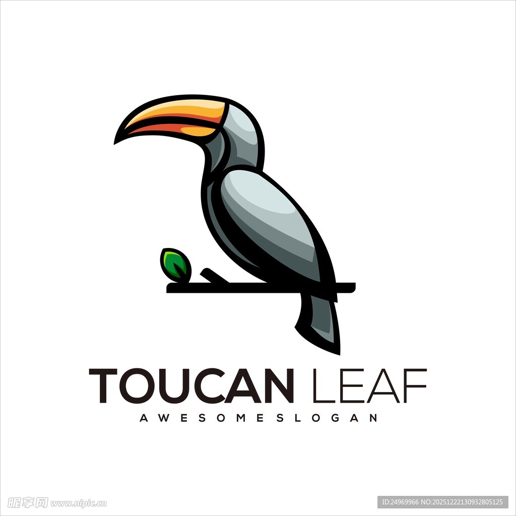 巨嘴鸟标志设计