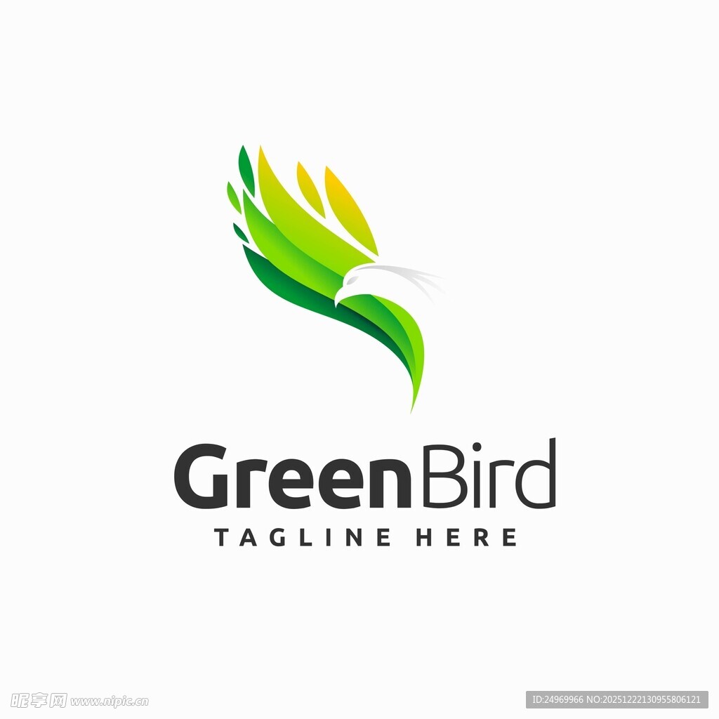 绿鸟标志设计