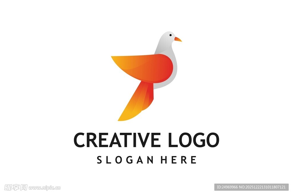 创意飞鸟标志设计