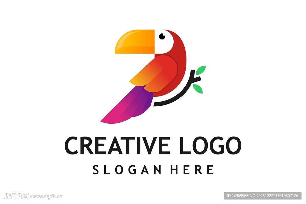 创意巨嘴鸟标志设计