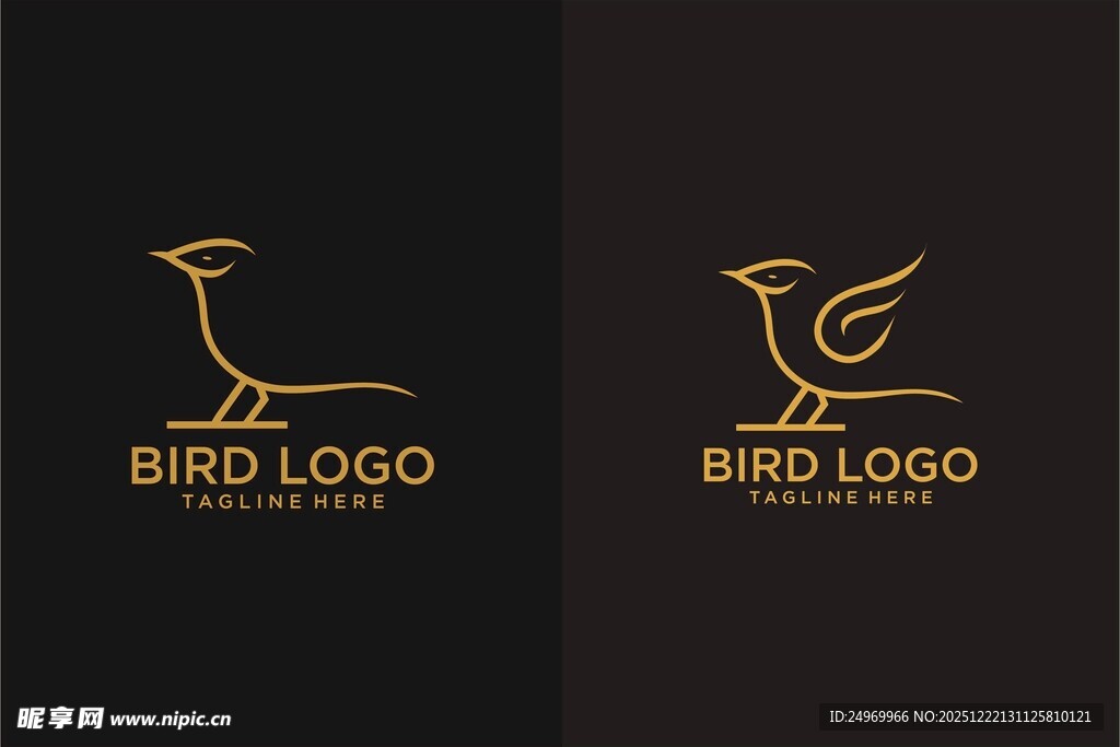 鸟形标志设计
