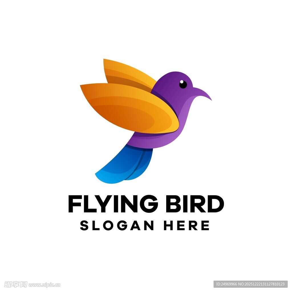 飞翔之鸟标志设计