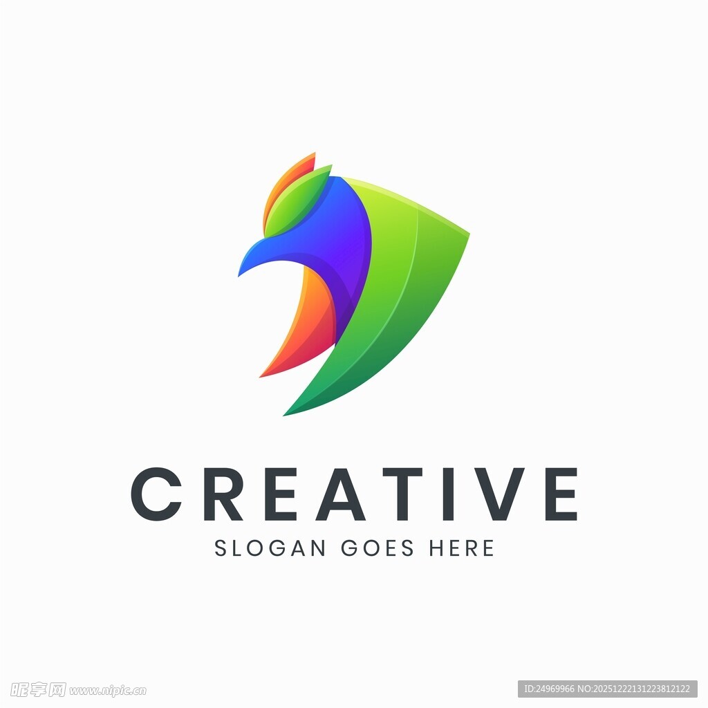 创意鹦鹉标志设计