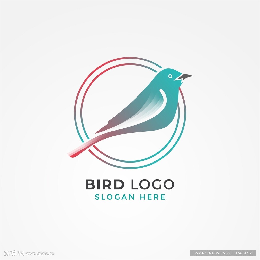 简约小鸟标志设计