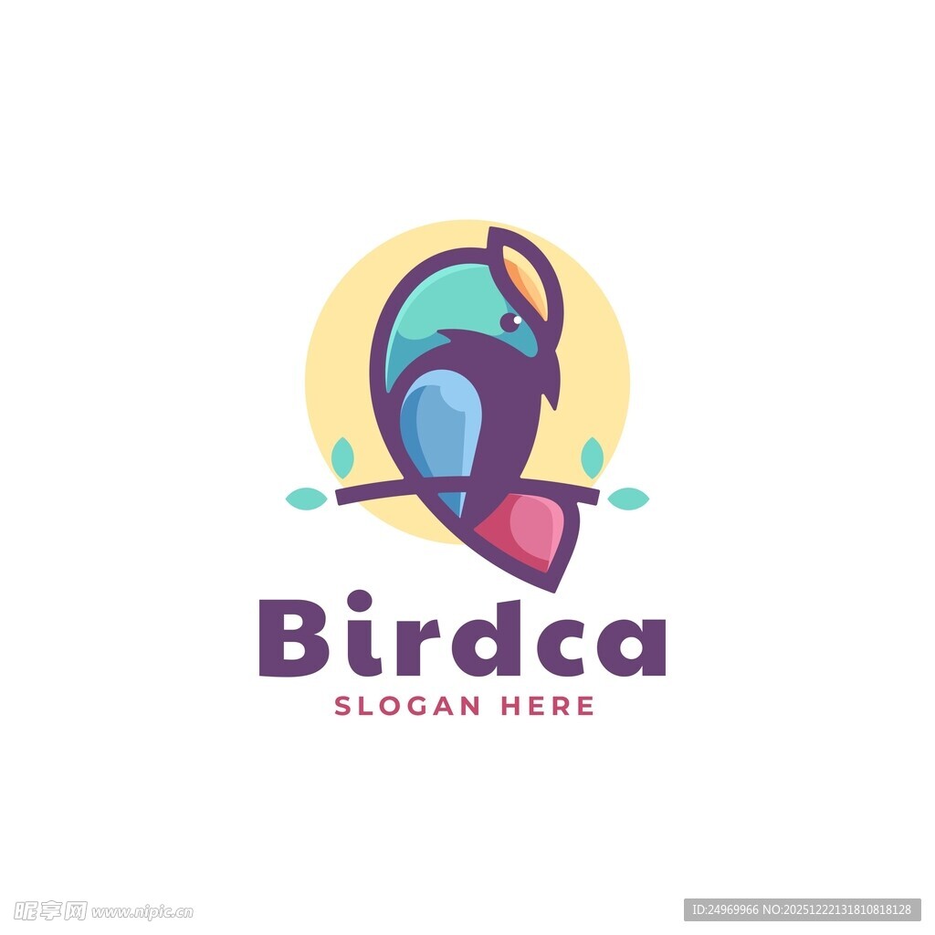 Birdca鸟类主题创意标志