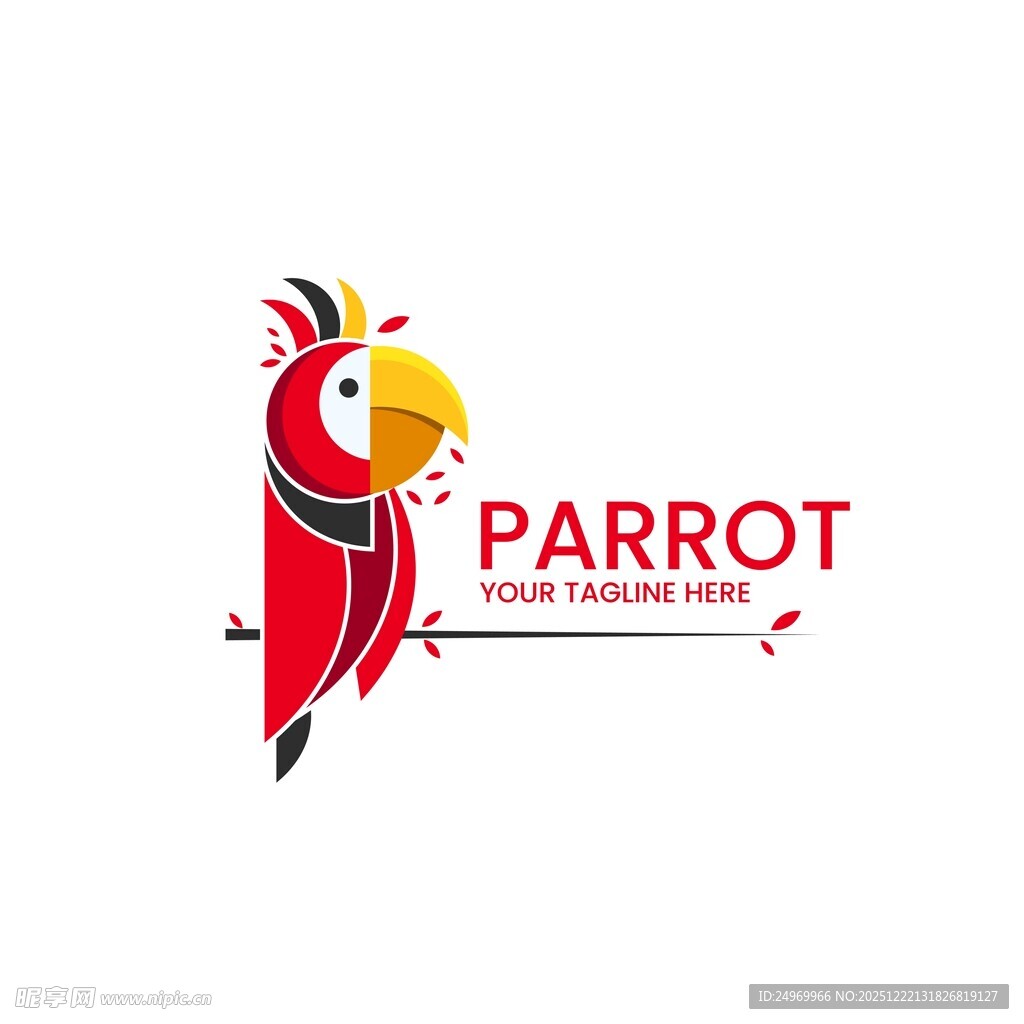 鹦鹉工作室标志设计