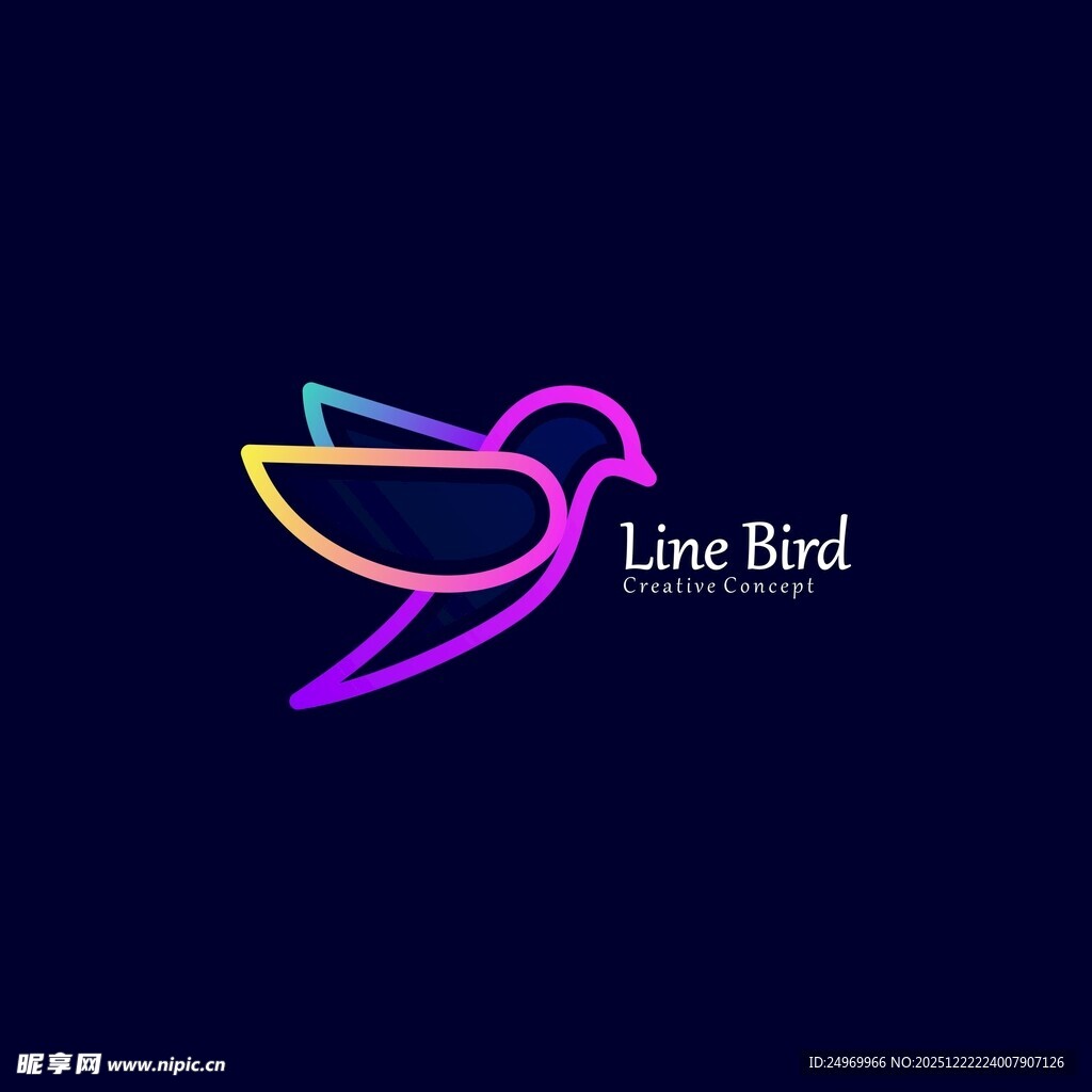 爱情鸟标志设计