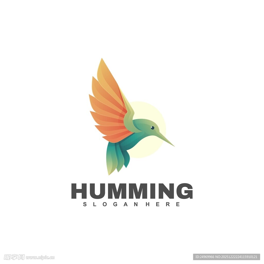 蜂鸟标志设计