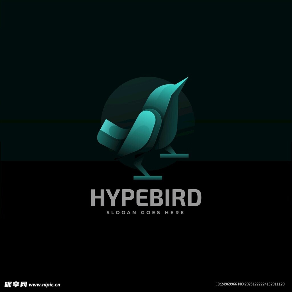 独特飞鸟标志设计