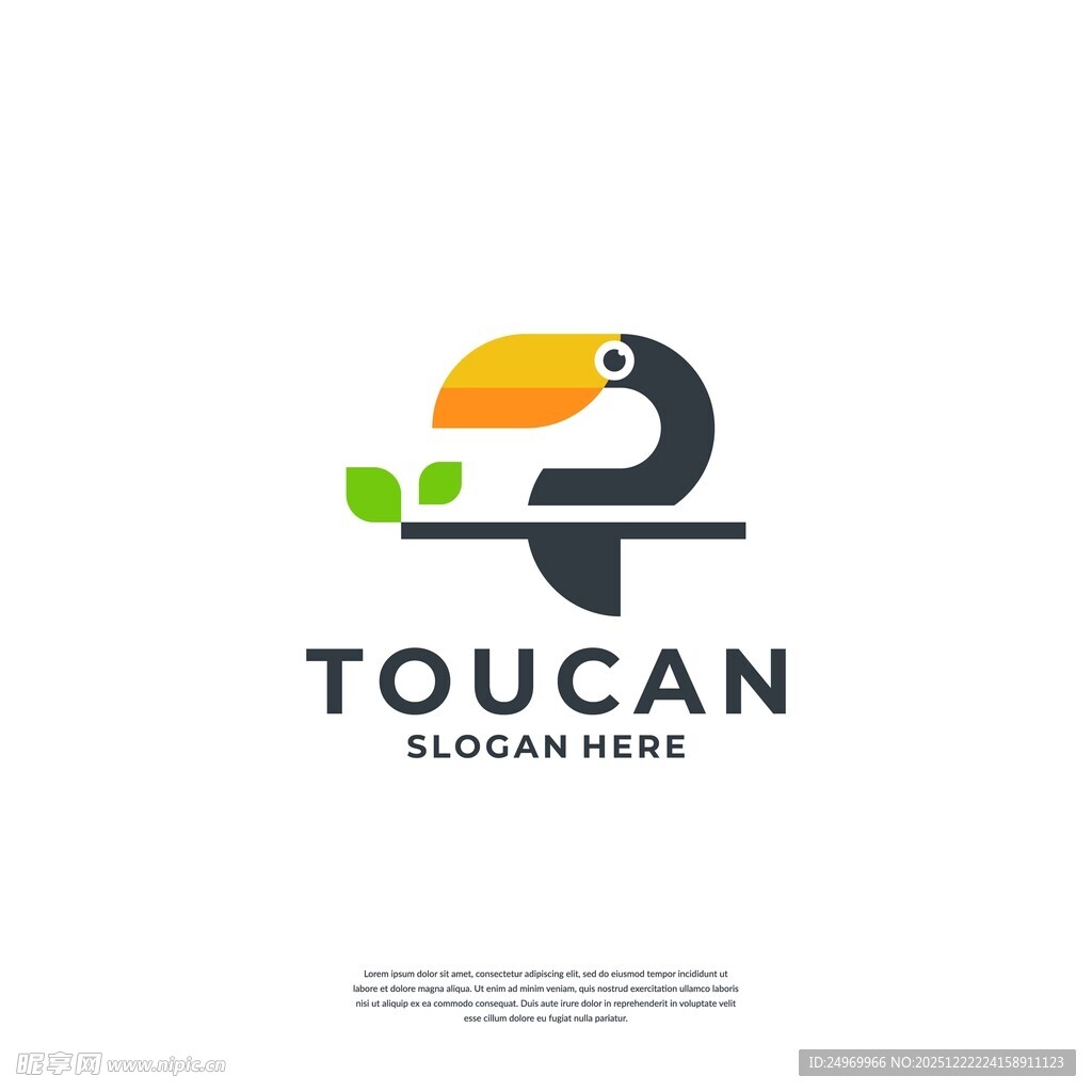 巨嘴鸟标志设计