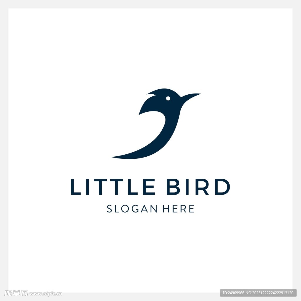 小鸟简约标志设计
