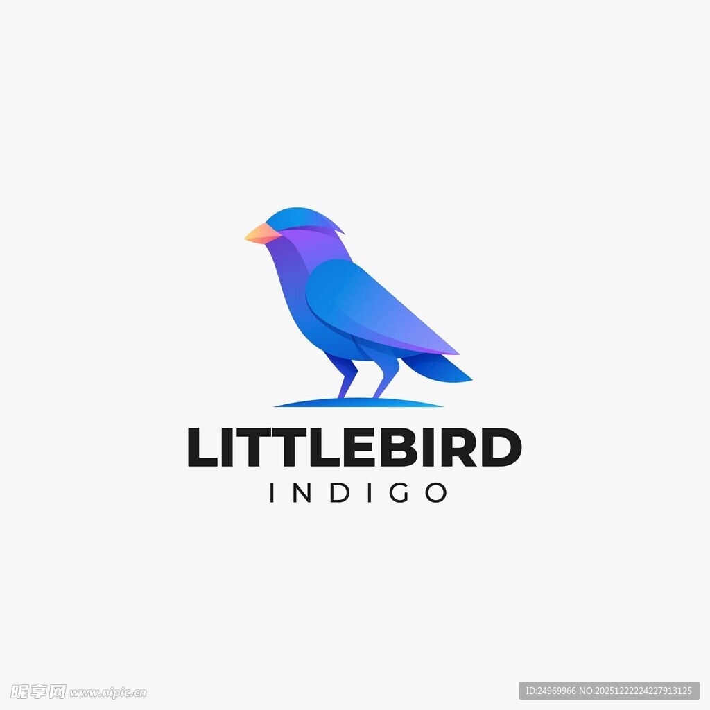 小鸟音乐标志设计