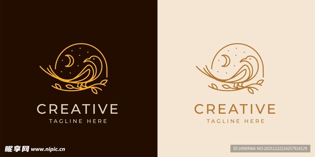 创意鱼形标志设计