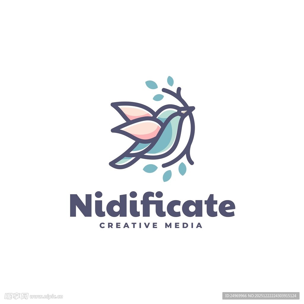 创意飞鸟标志设计