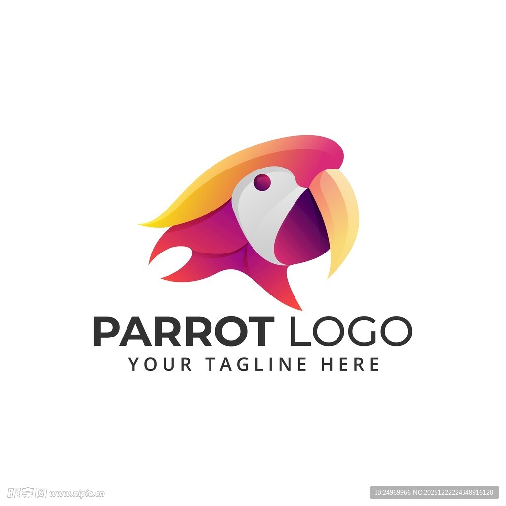 鹦鹉标志设计