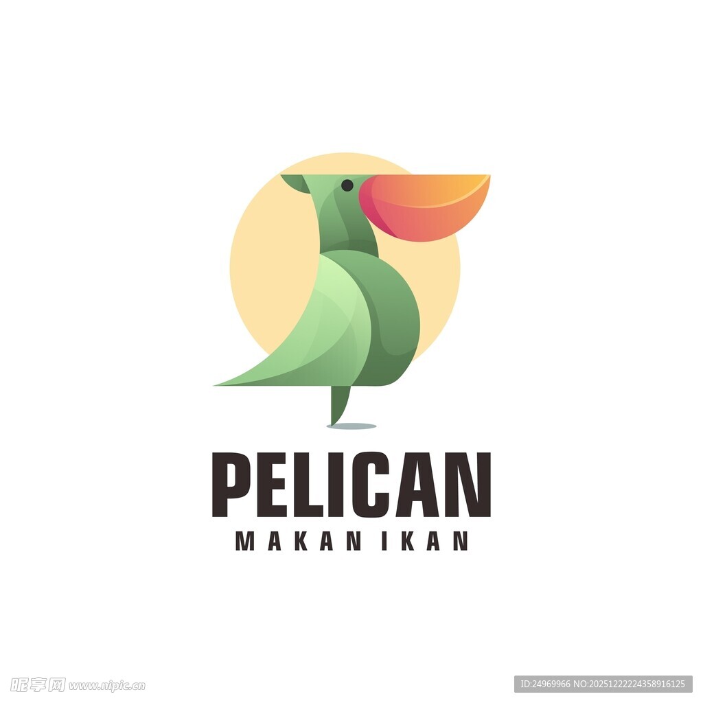 鹈鹕主题标志设计