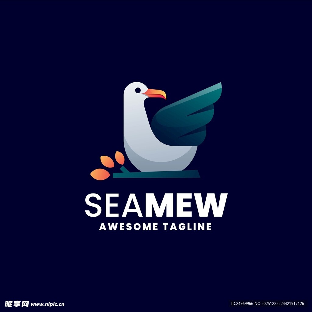 海鸟主题航空公司标志