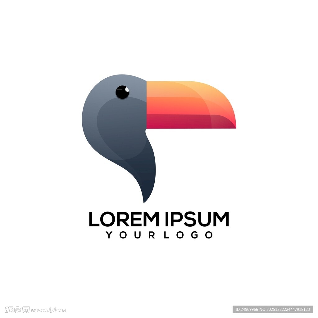 巨嘴鸟标志设计