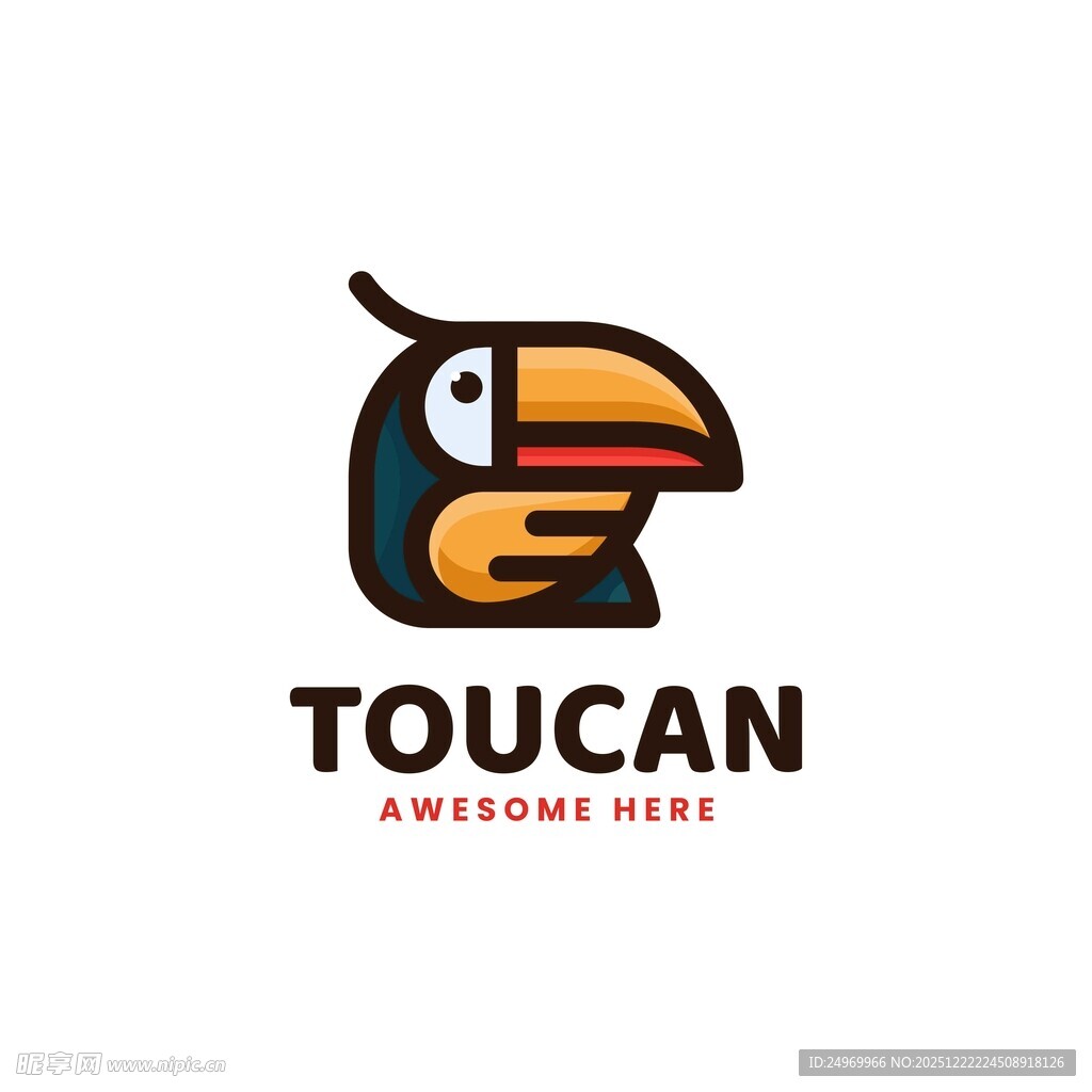 巨嘴鸟标志设计