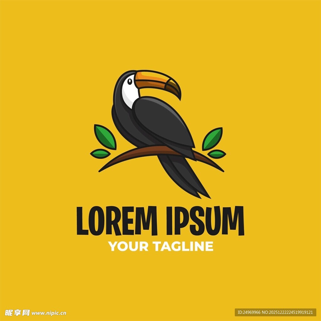 巨嘴鸟标志设计