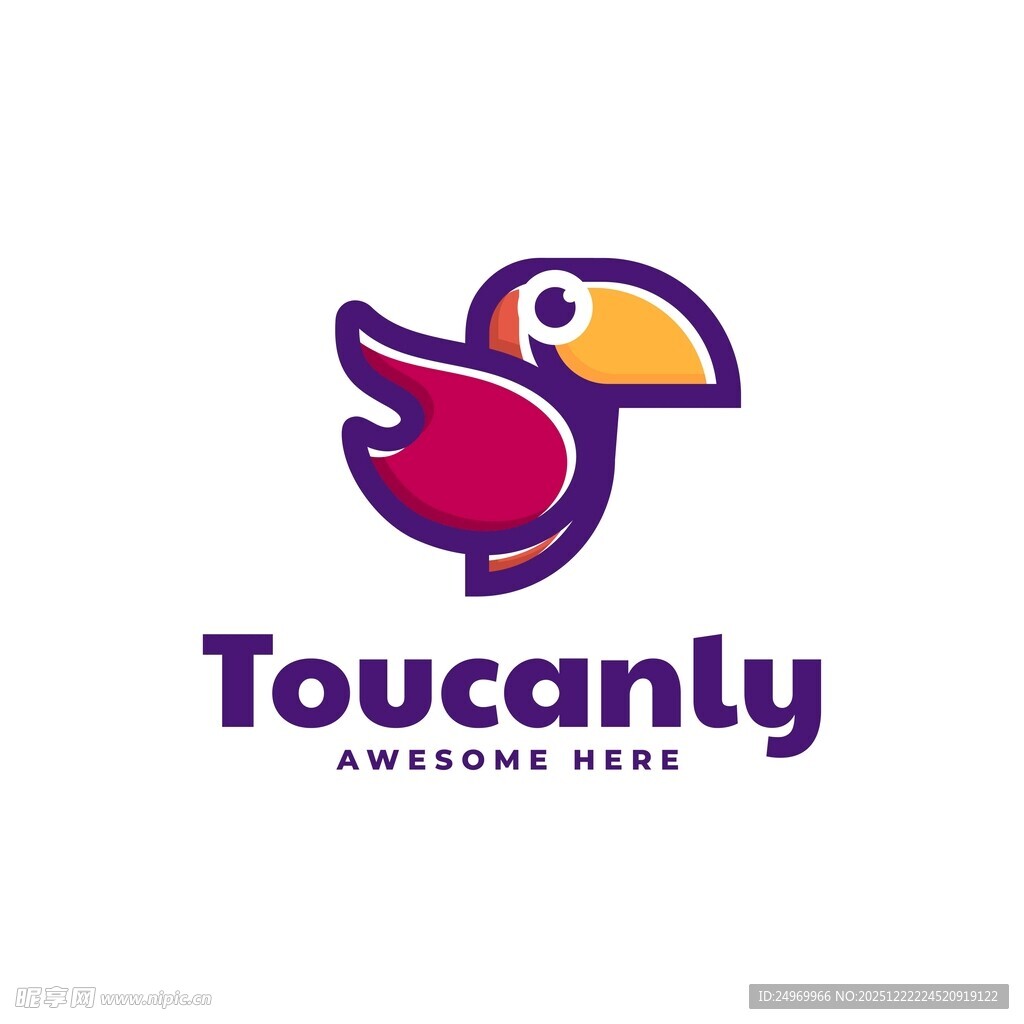 巨嘴鸟标志设计