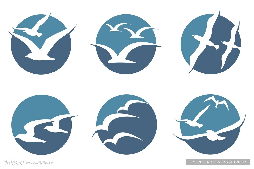 海鸥图标设计集合